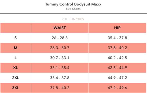 Tk Maxx size guide